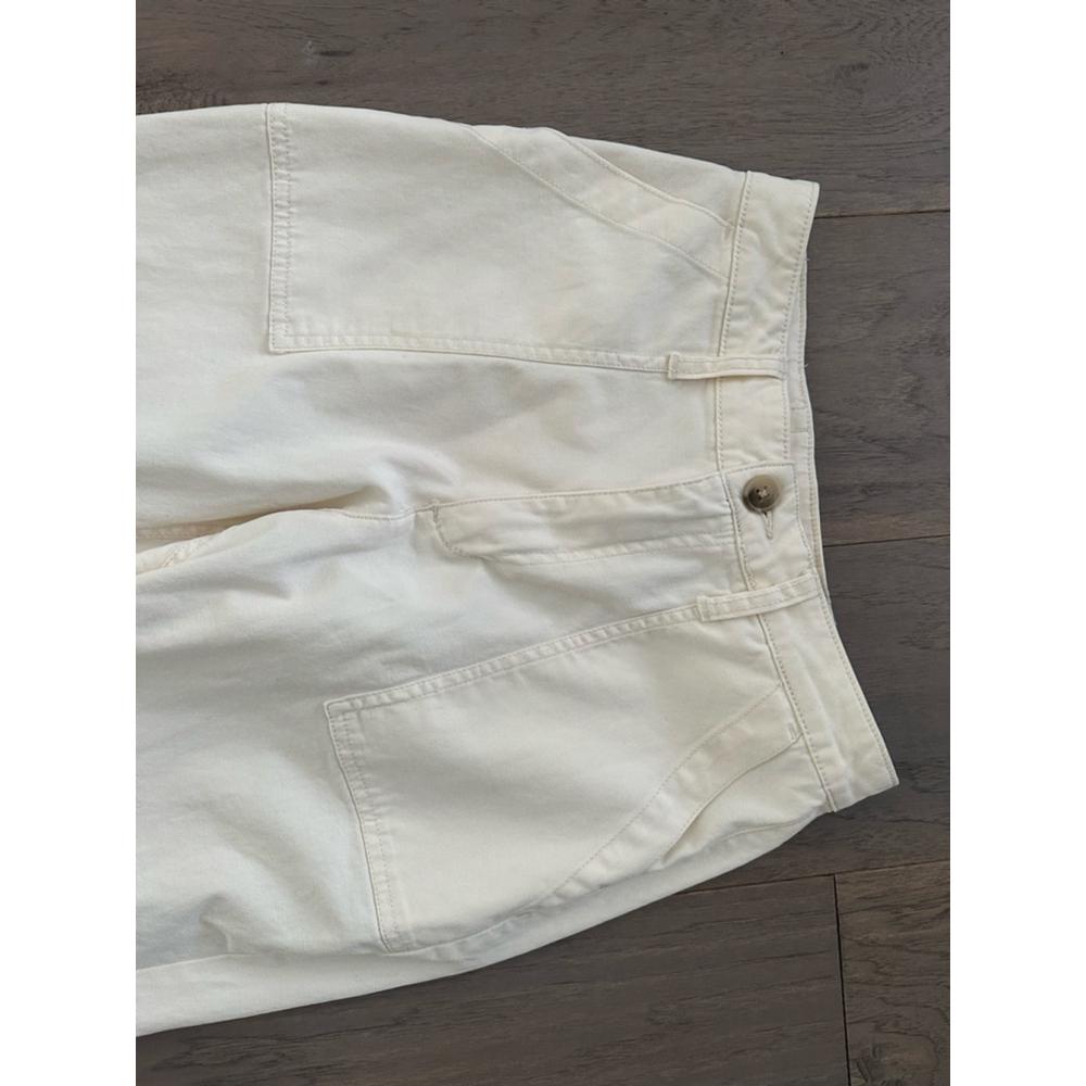 Old Navy Cream Ankle Cropped Pants Women's Size 0 - Picture 2 of 9